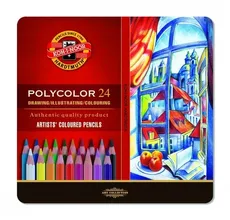Kredki artystyczne Polycolor 24 kolory w metalowej kasecie - Outlet
