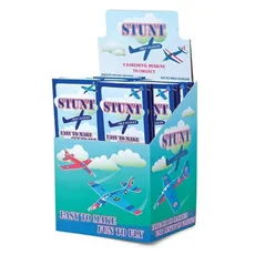 Szybujące samolociki Stunt Poly Glider display 48 sztuk