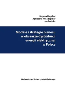 Modele i strategie biznesu w obszarze dystrybucji energii elektrycznej w Polsce - Jan Brzóska, Bogdan Nogalski, Szpitter Agnieszka Anna