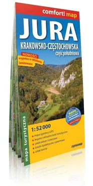 Jura Krakowsko-Częstochowska część południowa mapa turystyczna 1:52 000