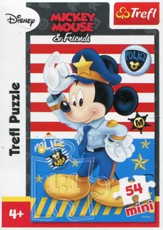 Puzzle 54 Mini Myszka Miki i Przyjaciele Miki policjant