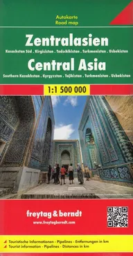 Azja Środkowa Kazachstan Pd Kirgistan Tadżykistan Turkmenistan Uzbekistan 1:1 500 000