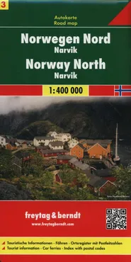 Norwegia część północna Narvik 1:400 000