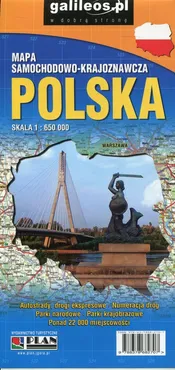 Polska mapa samochodowo-krajoznawcza 1:650 000