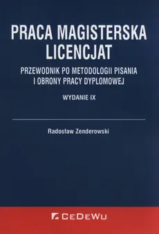 Praca magisterska Licencjat - Radosław Zenderowski