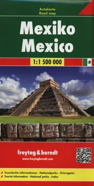 Meksyk mapa samochodowa 1:1 500 000