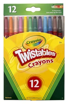 Wykręcane kredki świecowe Crayola Twistables 12 kolorów