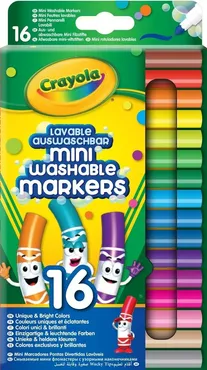 Mini markery zmywalne Crayola 16 kolorów