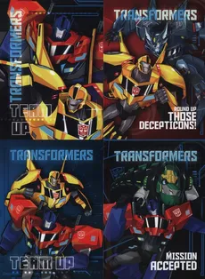 Zeszyt A5 w trzy linie 16 kartek Transformers 15 sztuk mix