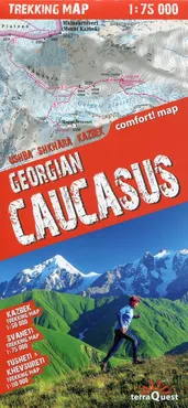 Gruzja Kaukaz mapa trekingowa 1:75 000