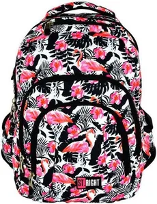 Plecak szkolny 4-komorowy Flamingo Pink Black
