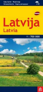 Łotwa mapa samochodowa 1:700 000