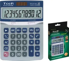 Kalkulator biurowy TooR TR-2213A -12 pozycji, metalowa pokrywa - Outlet