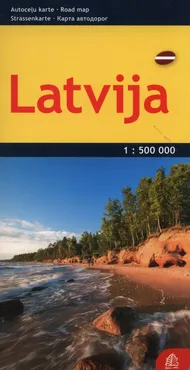 Łotwa mapa samochodowa 1:500 000