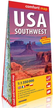 USA Południowo-Zachodnie (South-West USA) comfort! map laminowana mapa samochodowo-turystyczna 1:1 350 000