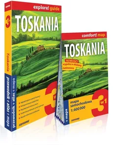 Toskania explore! Guide 3w1: przewodnik + atlas + mapa - Outlet