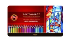Kredki Polycolor 72 kolorowy w metalowej oprawie
