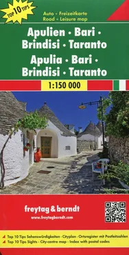 Apulien Brindisi mapa 1:150 000