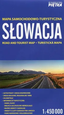 Słowacja mapa samochodowo-turystyczna 1:450 000