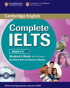 Complete IELTS Bands 4-5 Student's Book with answers with CD-ROM - Guy Brook-Hart, Vanessa Jakeman