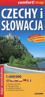 Czechy i Słowacja mapa samochodowa 1:600 000