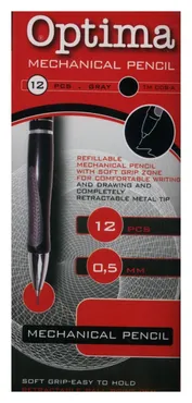 Ołówek mechaniczny 0,5mm Optima 12 sztuk