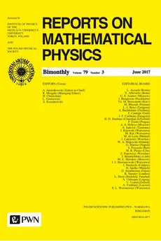 Reports on Mathematical Physics 79/3 2017 Kraj