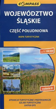 Województwo Ślaskie część południowa mapa turystyczna 1:100 000