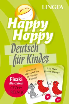 Happy Hoppy  Fiszki dla dzieci: cechy i relacje - język niemiecki - Outlet
