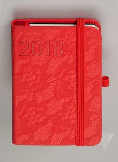 Kalendarz Awangarda A7 2018 czerwony