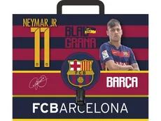 Teczka z rączką A4 twarda FC Barcelona mix