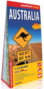 Australia comfort! map laminowana mapa samochodowo-turystyczna 1:4 250 000