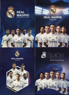 Zeszyt A5 w kratkę 32 kartki Real Madrid 10 sztuk mix