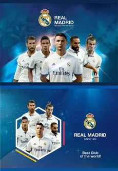 Blok rysunkowy A4 20 kartek Real Madrid 10 sztuk mix