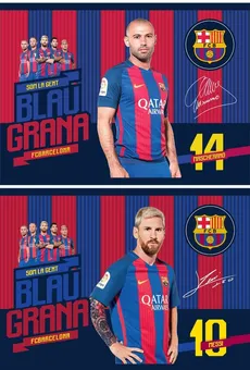 Blok rysunkowy A4 20 kartek.FC Barcelona 10 sztuk mix