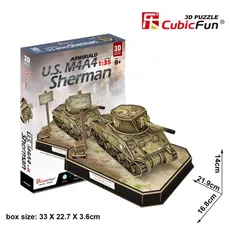 Puzzle 3D US M4A4 Sherman 263 elementy