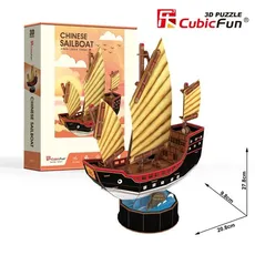 Puzzle 3D Żaglowiec Chinese Sailboat 62 elementy - Outlet