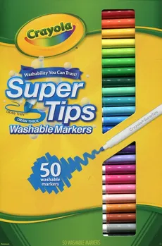 Crayola Markery zmywalne i spieralne 50 sztuk