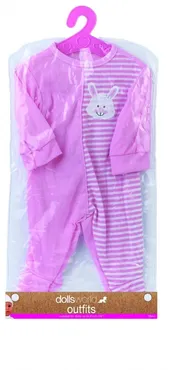Ubranko Deluxe Fashion Boutique dla lalek do 41cm różowe z króliczkiem - Outlet