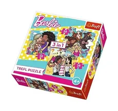 Puzzle Barbie Prawdziwa przyjaźń 3w1