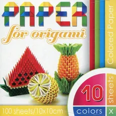 Papier do origami 10x10 cm 100 arkuszy 70g/m2 - Outlet
