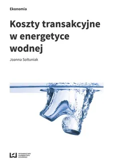 Koszty transakcyjne w energetyce wodnej - Outlet - Joanna Sołtuniak