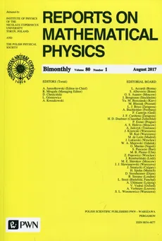Reports on Mathematical Physics 80/1 2017 Kraj