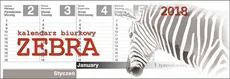 Kalendarz 2018 biurkowy Zebra