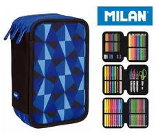Piórnik MILAN 3-poziomowy z wyposażeniem BLUES