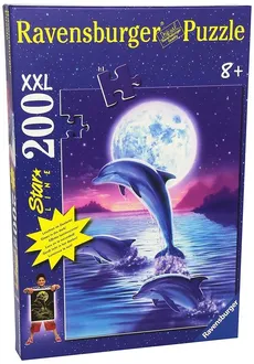 Puzzle delfiny świecące 200
