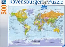 Puzzle 500 Polityczna mapa świata