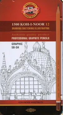 Ołówek grafitowy 1502/III Graphic 5B-5H 12 sztuk - Outlet