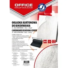 Okładki do bindowania Office Products A4 kartonowa 100 sztuk biała/skóropodobna