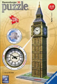 Puzzle 3D Big Ben z zegarem 216 elementów